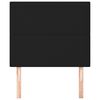 vidaXL fekete szövet fejtámla 80x5x118/128 cm
