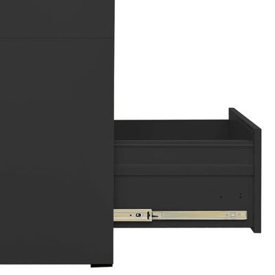 vidaXL antracitszürke acél irattartó szekrény 46 x 62 x 102,5 cm