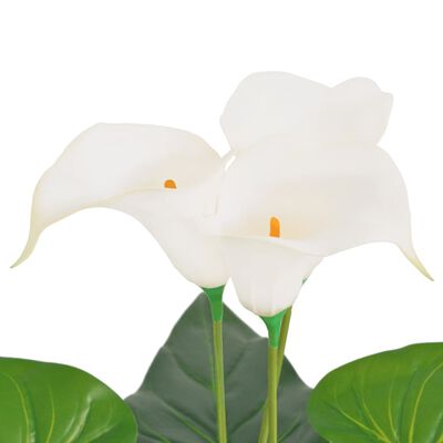 vidaXL műkála liliom virágcseréppel 40 cm fehér