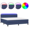 vidaXL k&eacute;k sz&ouml;vet rug&oacute;s &eacute;s LED-es &aacute;gy matraccal 160x200 cm