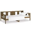 vidaXL m&eacute;zbarna t&ouml;m&ouml;r fenyőfa kanap&eacute;&aacute;gy 90 x 190 cm