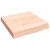 vidaXL kezeletlen t&ouml;m&ouml;r fa f&uuml;rdőszobai pult 40x40x(2-6) cm