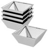 vidaXL Kerti cser&eacute;p 5 db Ez&uuml;st 40 x 40 x 15 cm Horganyzott Ac&eacute;l