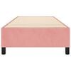 vidaXL rózsaszín bársony rugós ágykeret 90x190 cm