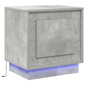 vidaXL &Eacute;jjeliszekr&eacute;ny Beton Sz&uuml;rke 44 x 34,5 x 45 cm Szerelt Fa
