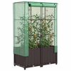 vidaXL rattan megjelen&eacute;sű magas&aacute;gy&aacute;s melegh&aacute;ztakar&oacute;val 80x40x138 cm