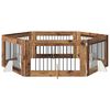 vidaXL Kutyaker&iacute;t&eacute;s &aacute;llv&aacute;nyokkal 6 pcs Antik Fa 100 x 60 cm Szerelt Fa