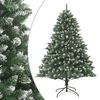 vidaXL PVC műkar&aacute;csonyfa &aacute;llv&aacute;nnyal 210 cm