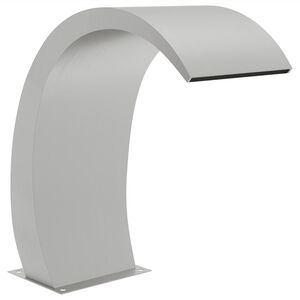 vidaXL 304-es rozsdamentes ac&eacute;l medencesz&ouml;kők&uacute;t LED-ekkel 22x60x70 cm