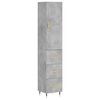 vidaXL betonsz&uuml;rke szerelt fa magasszekr&eacute;ny 34,5x34x180 cm