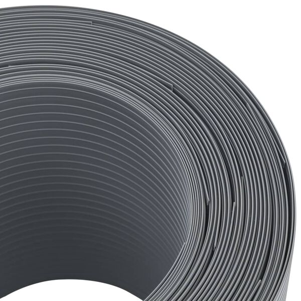 vidaXL 10 db szürke PVC belátás elleni árnyékoló 252,5 x 19 cm