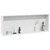 vidaXL Zuhany Niche Feh&eacute;r 90 x 30 x 9,5 cm Rozsdamentes ac&eacute;l