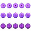 vidaXL Karácsonyi Díszgömb Készlet 15 pcs Lila Műanyag