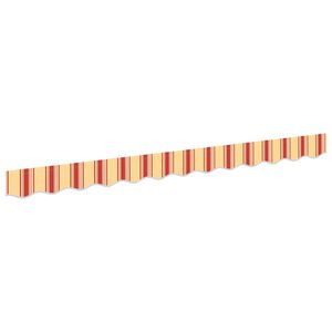 vidaXL Napellenző d&iacute;sz&eacute;l csere S&aacute;rga &eacute;s narancs 230 x 20 cm Poli&eacute;szter
