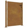 vidaXL Corten ac&eacute;l kerti kapu 100x125 cm