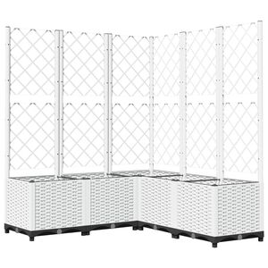 vidaXL feh&eacute;r polipropil&eacute;n r&aacute;csos kerti &uuml;ltetől&aacute;da 120 x 120 x 136 cm