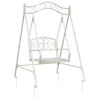 vidaXL Hinta Pad Ac&eacute;l 113 x 121,5 x 168 cm Antik feh&eacute;r