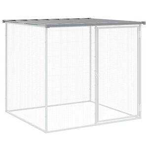 vidaXL vil&aacute;gossz&uuml;rke horganyzott ac&eacute;l ty&uacute;kketrec tetővel 103x98x90 cm