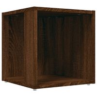 vidaXL barna tölgy színű szerelt fa kisasztal 33 x 33 x 34,5 cm