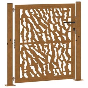 vidaXL kerti kapu 100x100 cm időj&aacute;r&aacute;s&aacute;ll&oacute; ac&eacute;l cs&iacute;kmint&aacute;s