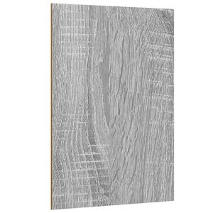 vidaXL Dekor Panelek 12 db Sz&uuml;rke Sonoma 15 x 21 x 0,27 cm Szerelt Fa