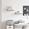 vidaXL 2 db t&ouml;lgysz&iacute;nű MDF lebegő fali polc 40 x 23 x 3,8 cm