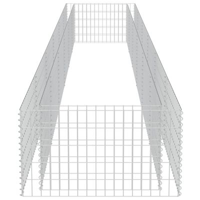 vidaXL horganyzott acél gabion magaságyás 540 x 90 x 50 cm