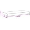 vidaXL 4 db feh&eacute;r MDF fali polc 50 x 23 x 3,8 cm