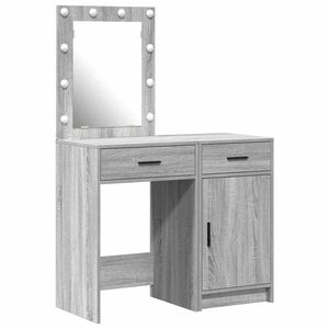 vidaXL &Ouml;lt&ouml;zk&ouml;dőasztal 2 db Sz&uuml;rke 50 x 41 x 135 cm Szerelt Fa