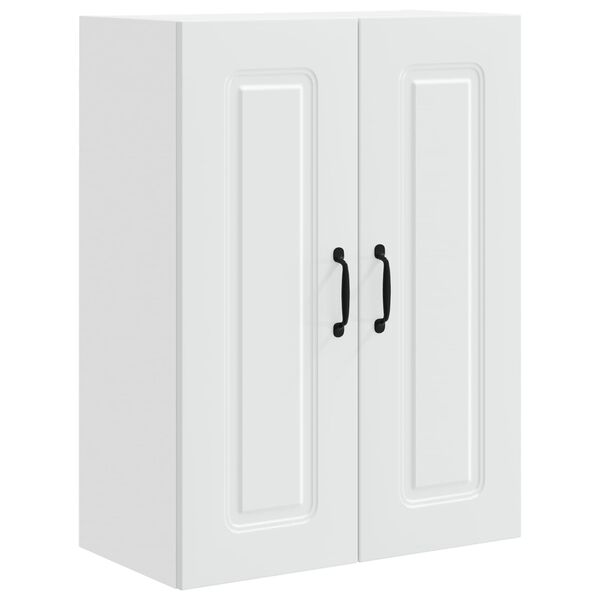 vidaXL Konyhaszekr&eacute;ny t&aacute;rol&oacute;val Kalmar Feh&eacute;r 60 x 31 x 80 cm Faanyag