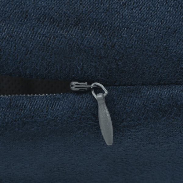 vidaXL 4 db tengerészkék poliészter művelúr párnahuzat 80 x 80 cm