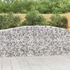 vidaXL 15 db &iacute;ves horganyzott vas gabion kos&aacute;r 400x50x100/120 cm