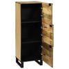 vidaXL Highboard Barna 40 x 33 x 110 cm tömör mangófa
