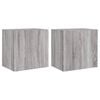vidaXL 2 db sz&uuml;rke sonoma szerelt fa fali TV-szekr&eacute;ny 40,5x30x40 cm