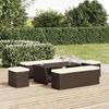 vidaXL 2 db barna polyrattan zs&aacute;moly p&aacute;rn&aacute;kkal 40 x 30 x 40 cm