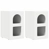 vidaXL &Eacute;jjeli asztal ELST 2 db Feh&eacute;r 29,5 x 33,5 x 50 cm Szerelt Fa