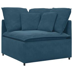 vidaXL k&eacute;k modul&aacute;ris kanap&eacute; sarokmodul p&aacute;rn&aacute;kkal 100 cm