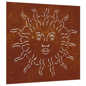 vidaXL napmint&aacute;s corten ac&eacute;l kerti fald&iacute;sz 55 x 55 cm