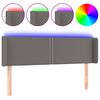 vidaXL sz&uuml;rke műbőr LED-es fejt&aacute;mla sz&aacute;rnyakkal 147x16x78/88 cm