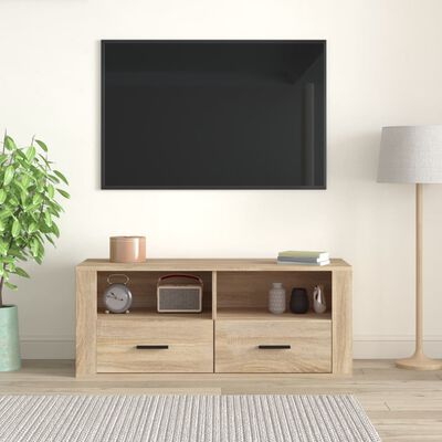 vidaXL sonoma tölgyszínű szerelt fa TV-szekrény 100 x 35 x 40 cm