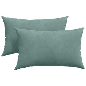 vidaXL Kanap&eacute; p&aacute;rn&aacute;k 2 pcs Tengeri Z&ouml;ld 50 x 30 cm B&aacute;rsonyos sz&ouml;vet