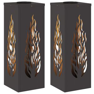 vidaXL Napelemmel műk&ouml;dő LED &ouml;sv&eacute;ny vil&aacute;g&iacute;t&aacute;s 2 pcs Fekete