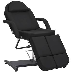 vidaXL fekete műbőr kozmetikai kezelősz&eacute;k 180 x 62 x 78 cm