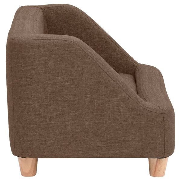 vidaXL barna v&aacute;szon kutyakanap&eacute; 95 x 63 x 39 cm