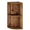 vidaXL Sarokpolc 2 szintes 31,5 x 31 x 66 cm Szerelt Fa Antik Fa