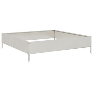 vidaXL rozsdamentes ac&eacute;l kerti magas&aacute;gy&aacute;s 100 x 100 x 26 cm