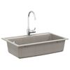 vidaXL szürke, egymedencés gránit mosogatótálca