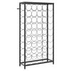 vidaXL fekete kov&aacute;csoltvas bortart&oacute; 45 palackhoz 54 x 18 x 100 cm