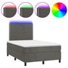 vidaXL s&ouml;t&eacute;tsz&uuml;rke b&aacute;rsony rug&oacute;s &eacute;s LED-es &aacute;gy matraccal 120x190 cm
