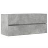 vidaXL betonsz&uuml;rke szerelt fa mosd&oacute;szekr&eacute;ny 100 x 38,5 x 45 cm